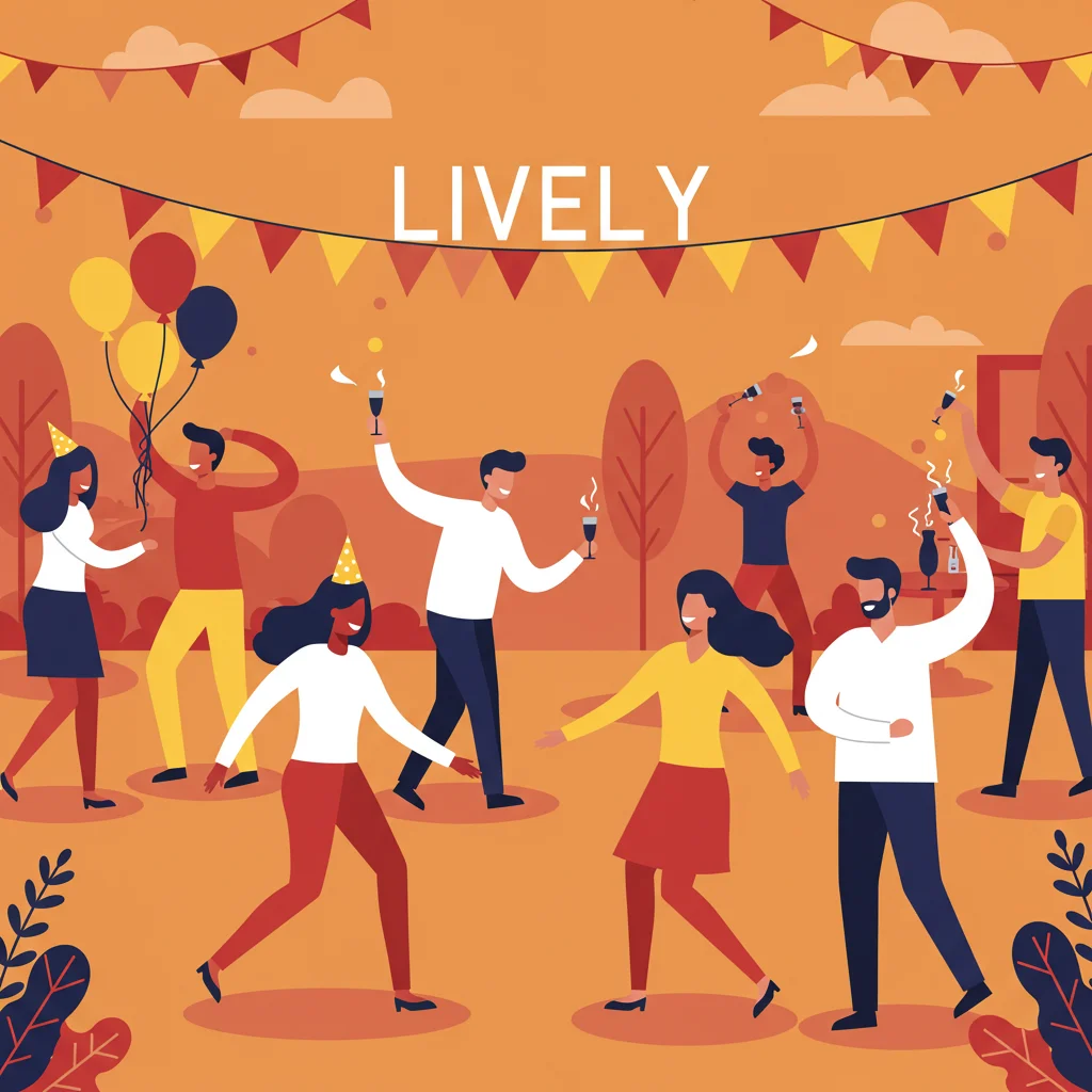 What is the meaning of "lively"?